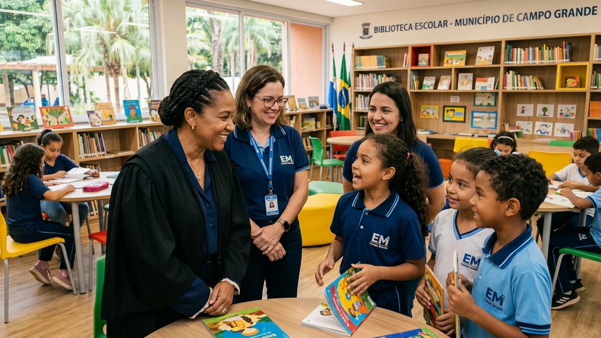 Projeto 'Clarisse me Disse' Expande Parceria Entre Prefeitura de Campo Grande e TJMS para Proteção Infanto-Juvenil nas Escolas Municipais