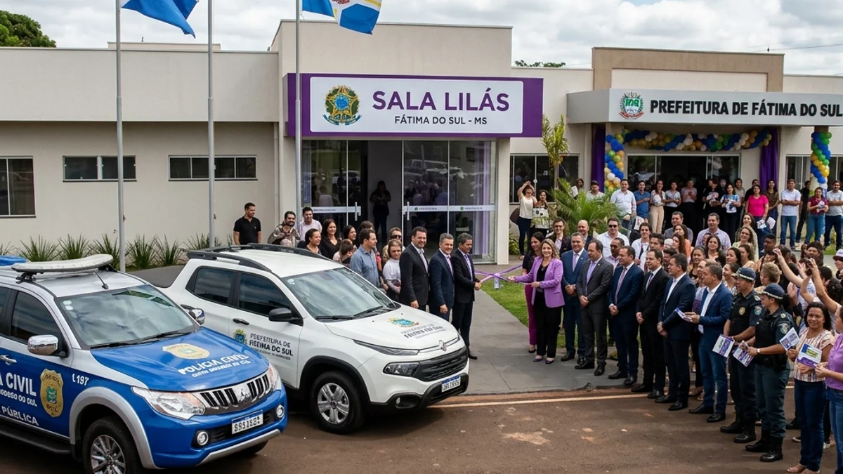 Sala Lilás chega a Fátima do Sul e reforça rede de proteção às mulheres em MS