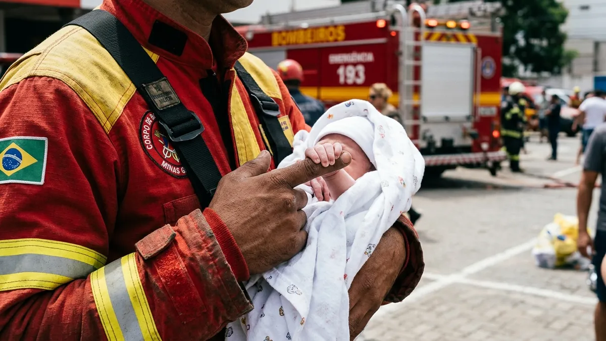 Sargento dos Bombeiros salva bebê engasgado por telefone no Dia dos Pais