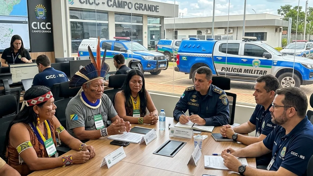 Sejusp e lideranças indígenas discutem segurança nas aldeias de Dourados