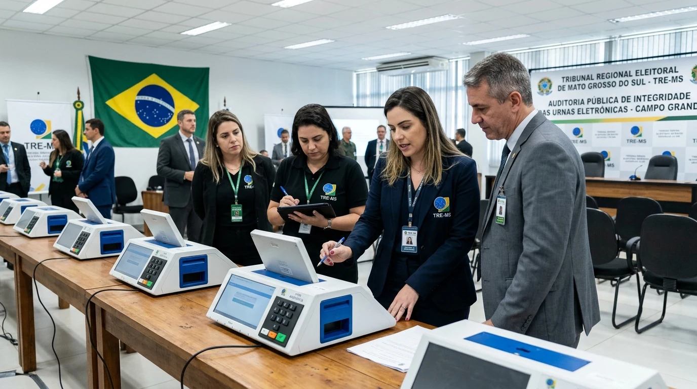 Auditoria pública de integridade das urnas eletrônicas conduzida pelo TRE-MS em Campo Grande