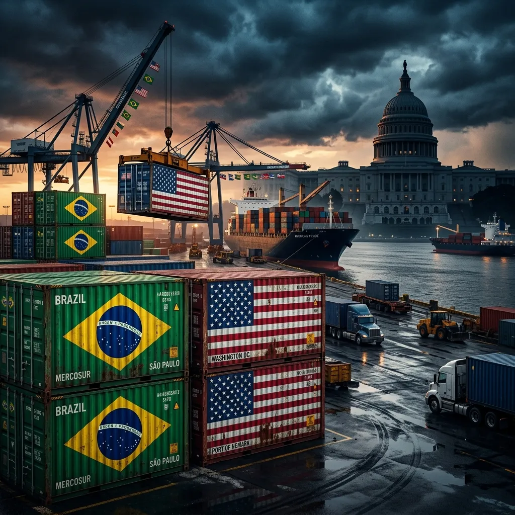 Pressão Comercial: Trump Ameaça Impor 'Tarifaço' de 25% contra Exportações do Brasil